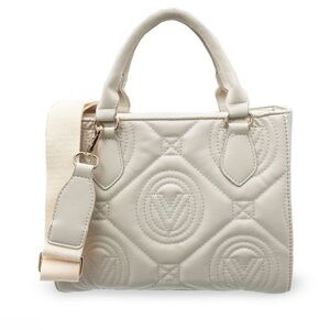 Valentino Orlandi Cream Quilted Bag